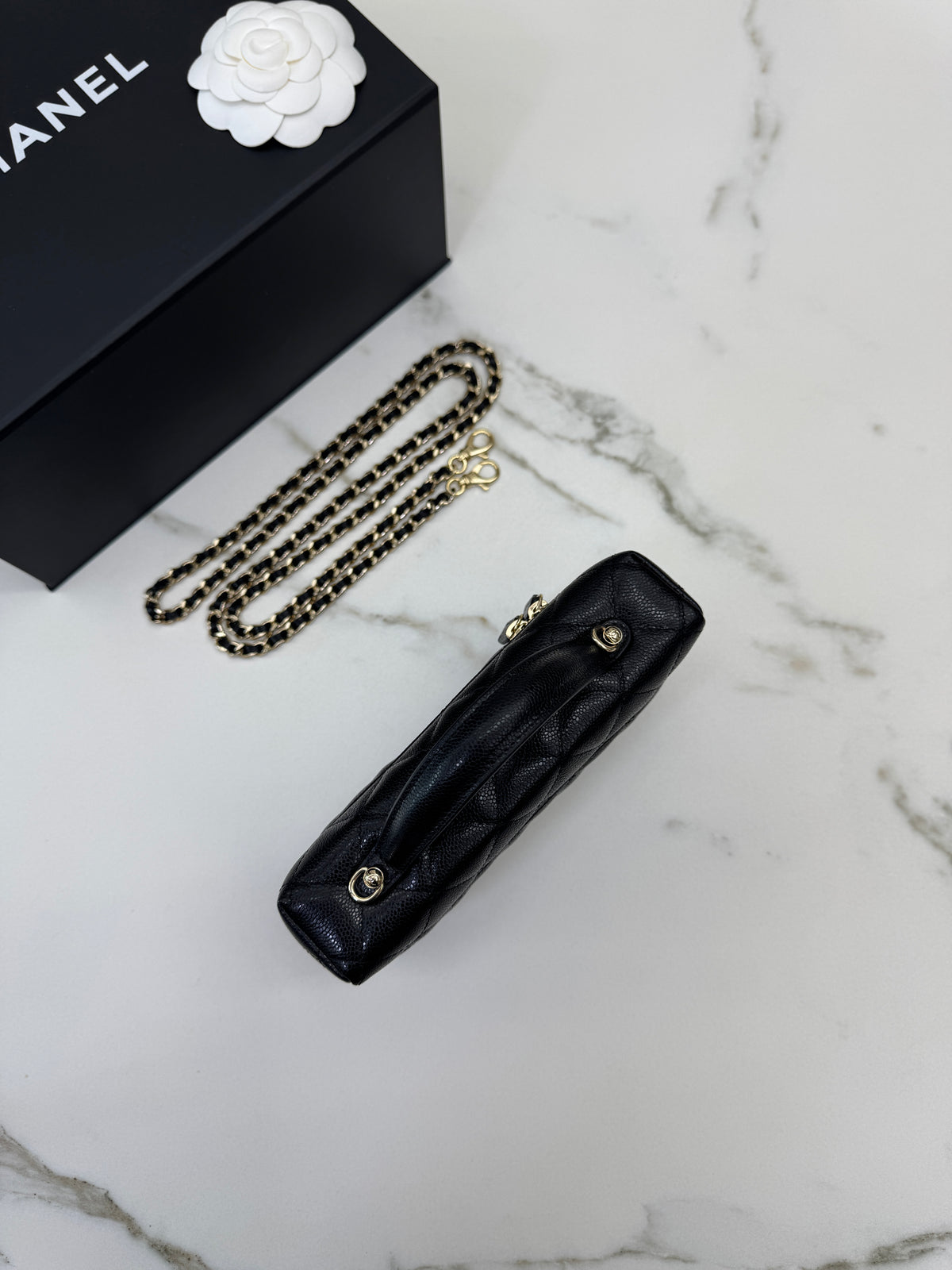 CHANEL LP盒子包 黑色牛皮 Vanity
