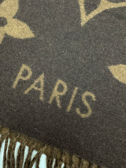LV Reykjavik Scarf Marron Fonce 100% Cashmere