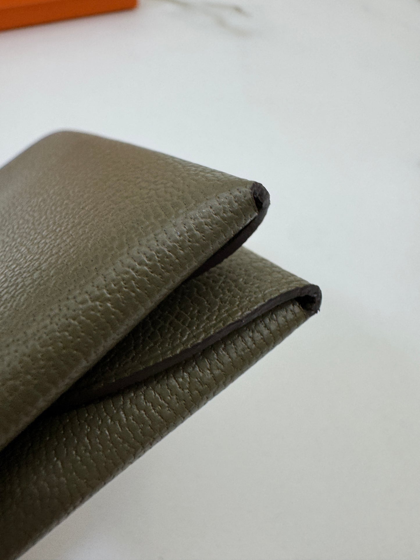 HERMES Calvi Duo 大象灰山羊皮 Etoupe Chevre Mysore