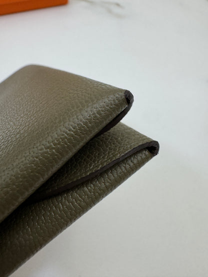 HERMES Calvi Duo 大象灰山羊皮 Etoupe Chevre Mysore