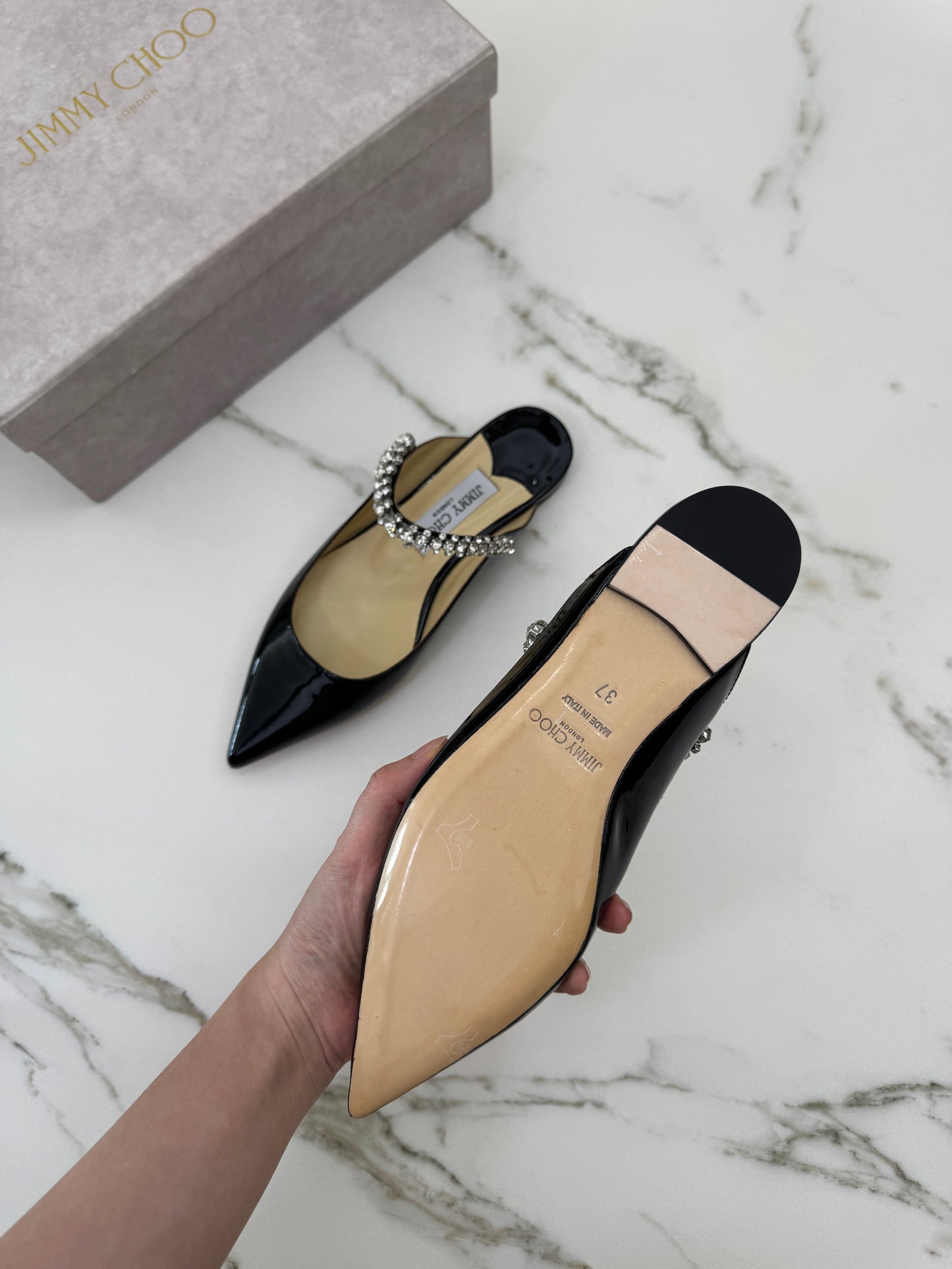 JIMMY CHOO Bling Flat 漆皮