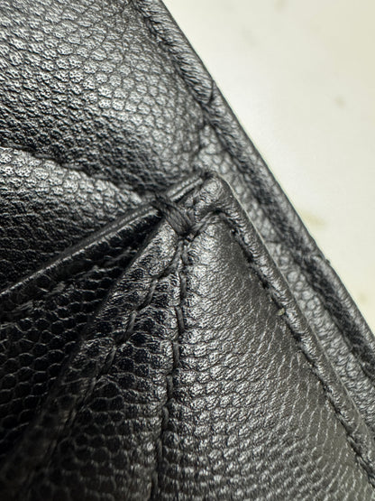 CHANEL Mini 25 Bag 黑色荔枝皮 金扣 Caviar Calfskin GHW