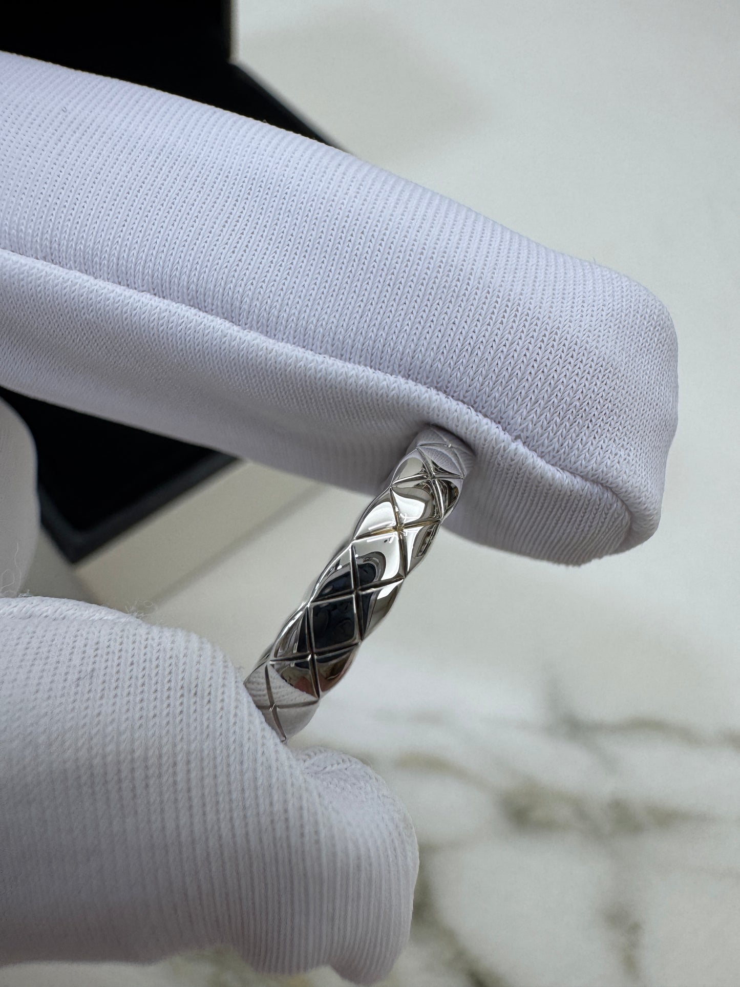 CHANEL Coco Crush Mini戒指 白金色