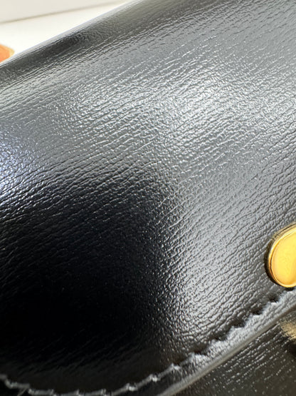 CELINE Wallet 凱旋門金扣Box皮