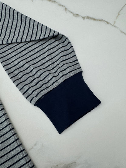 MIU MIU 做舊條紋長袖T恤