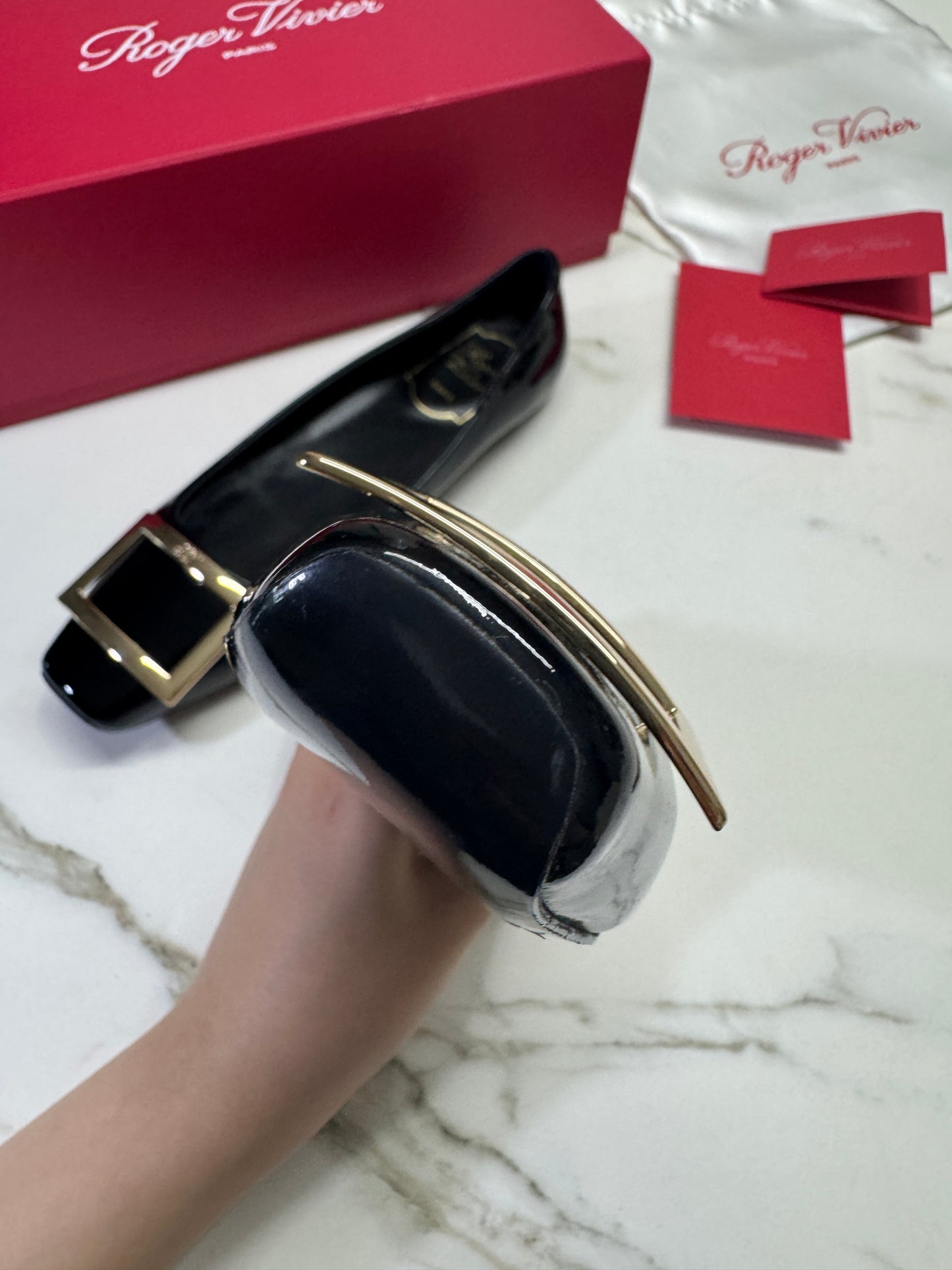 RV Trompette 漆皮芭蕾舞鞋