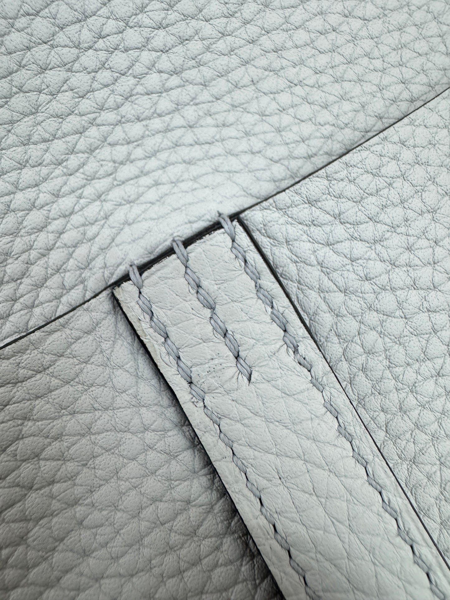HERMES Halzan 25 聖杯藍銀扣 Bleu Pale