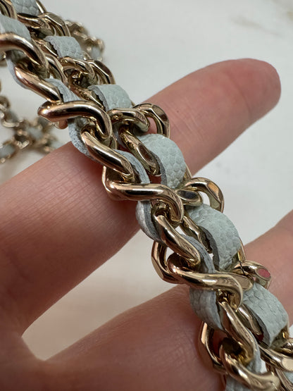 CHANEL 超Mini Coco Handle 24K 灰藍色