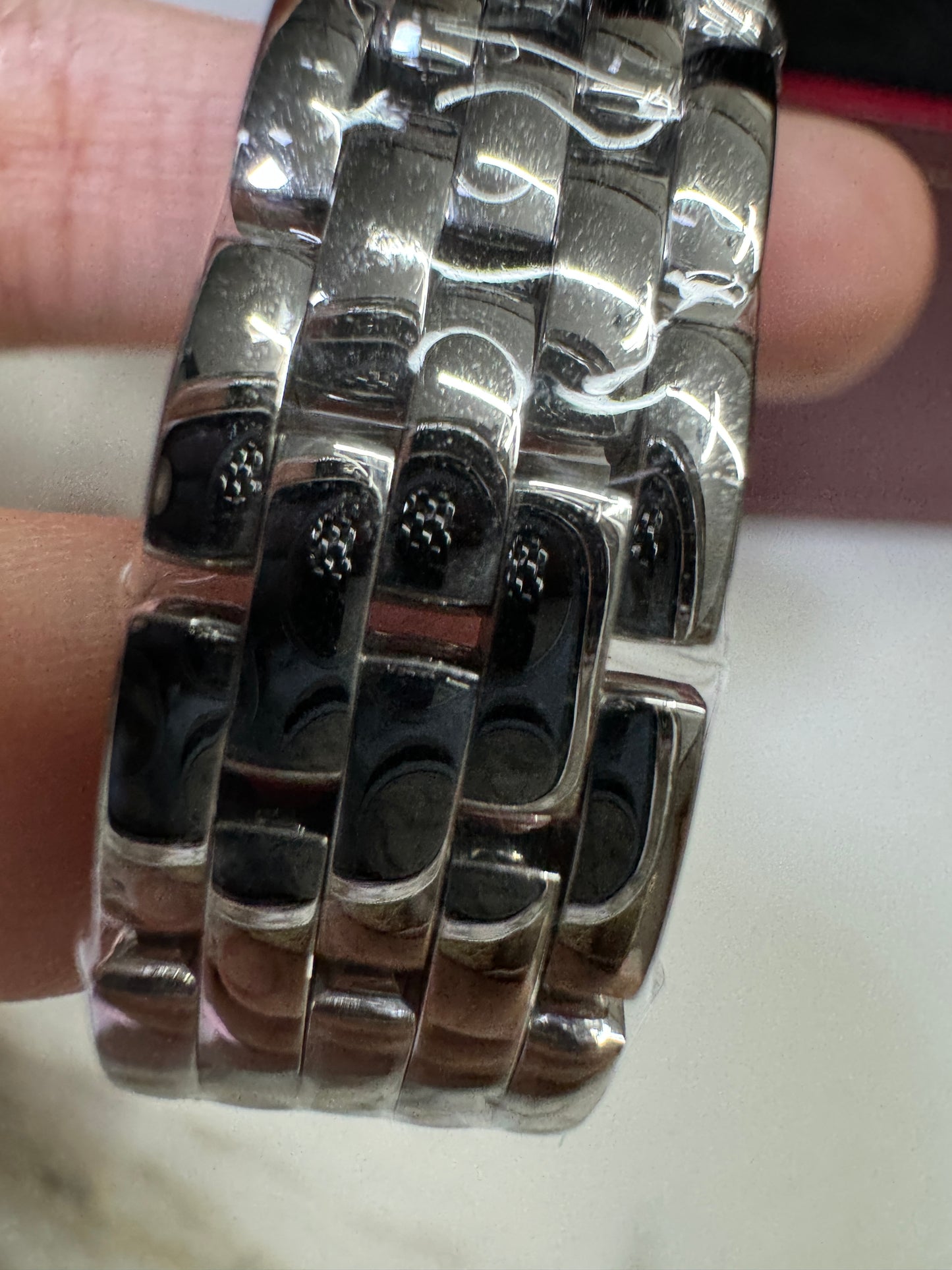 CARTIER 獵豹中號 天然真鑽 銀色