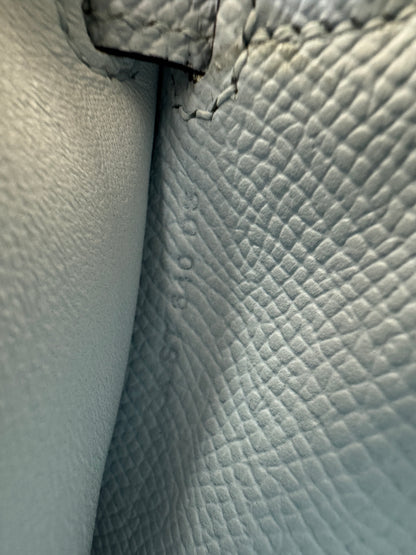 HERMES Kelly to-go 聖杯藍 08 Blue Pale Epsom PHW