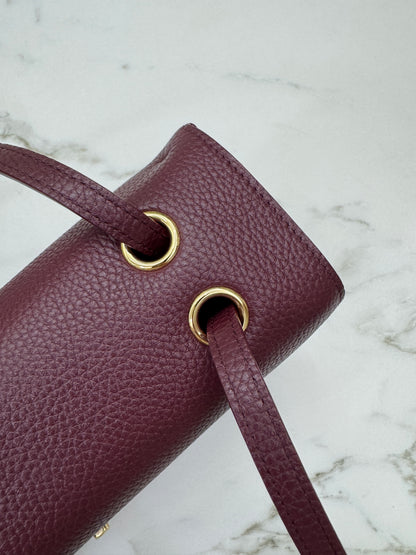 CHANEL 26S Maxi Flap Bag Small 酒紅色金扣 Burgundy GHW