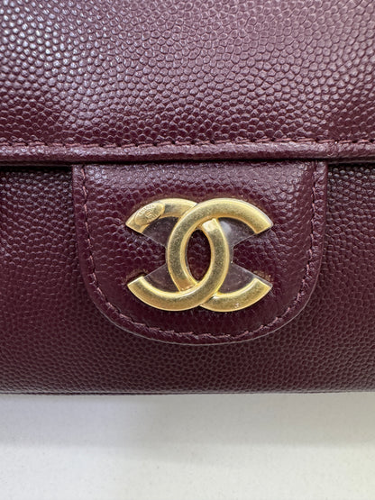 CHANEL Preppy Coco Mini 酒紅色