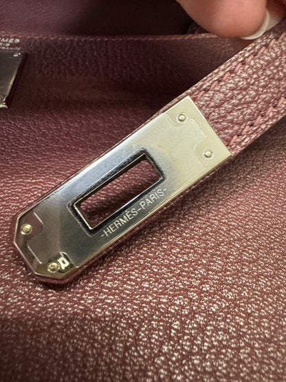 HERMES Kelly Elan 山羊皮 愛馬仕紅 Rough H PHW