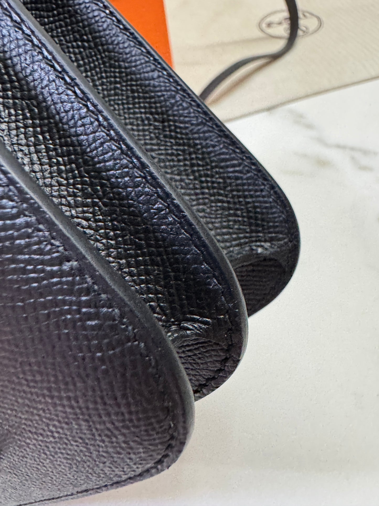 HERMES Mini Constance 新版 附鏡子 黑銀 Epsom PHW