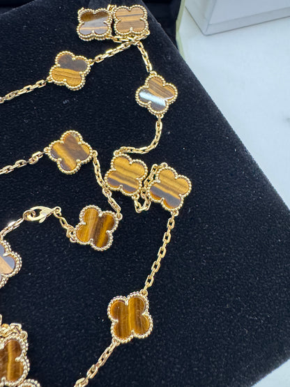 VCA Vintage Alhambra 20 Motif 20花虎眼石