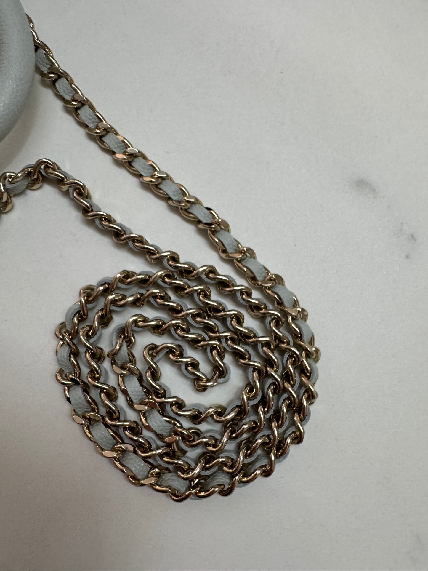 CHANEL 超Mini Coco Handle 24K 灰藍色