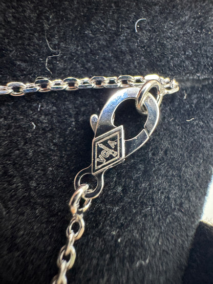 VCA Vintage Alhambra Necklace 鐳射白金色