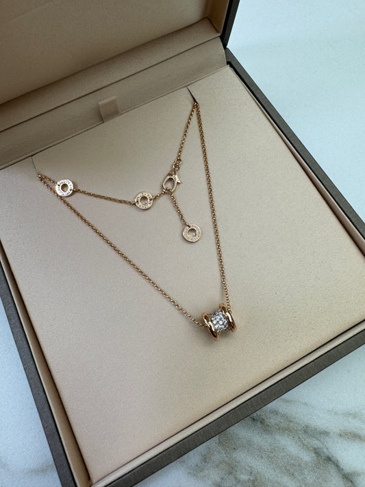 BVLGARI B Zero 玫瑰金項鏈