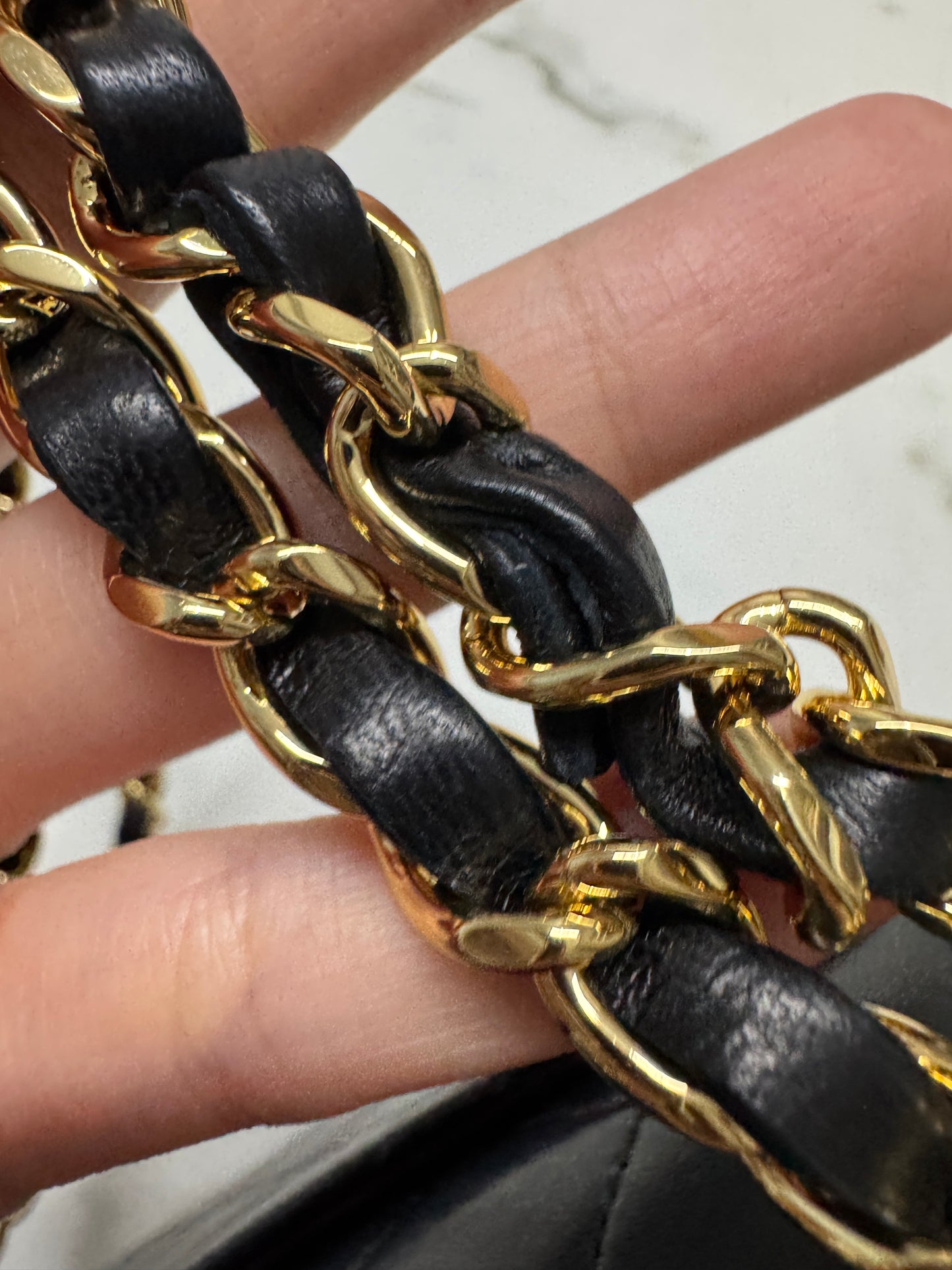 CHANEL Vintage CF23 羊皮 中古款 Lambskin