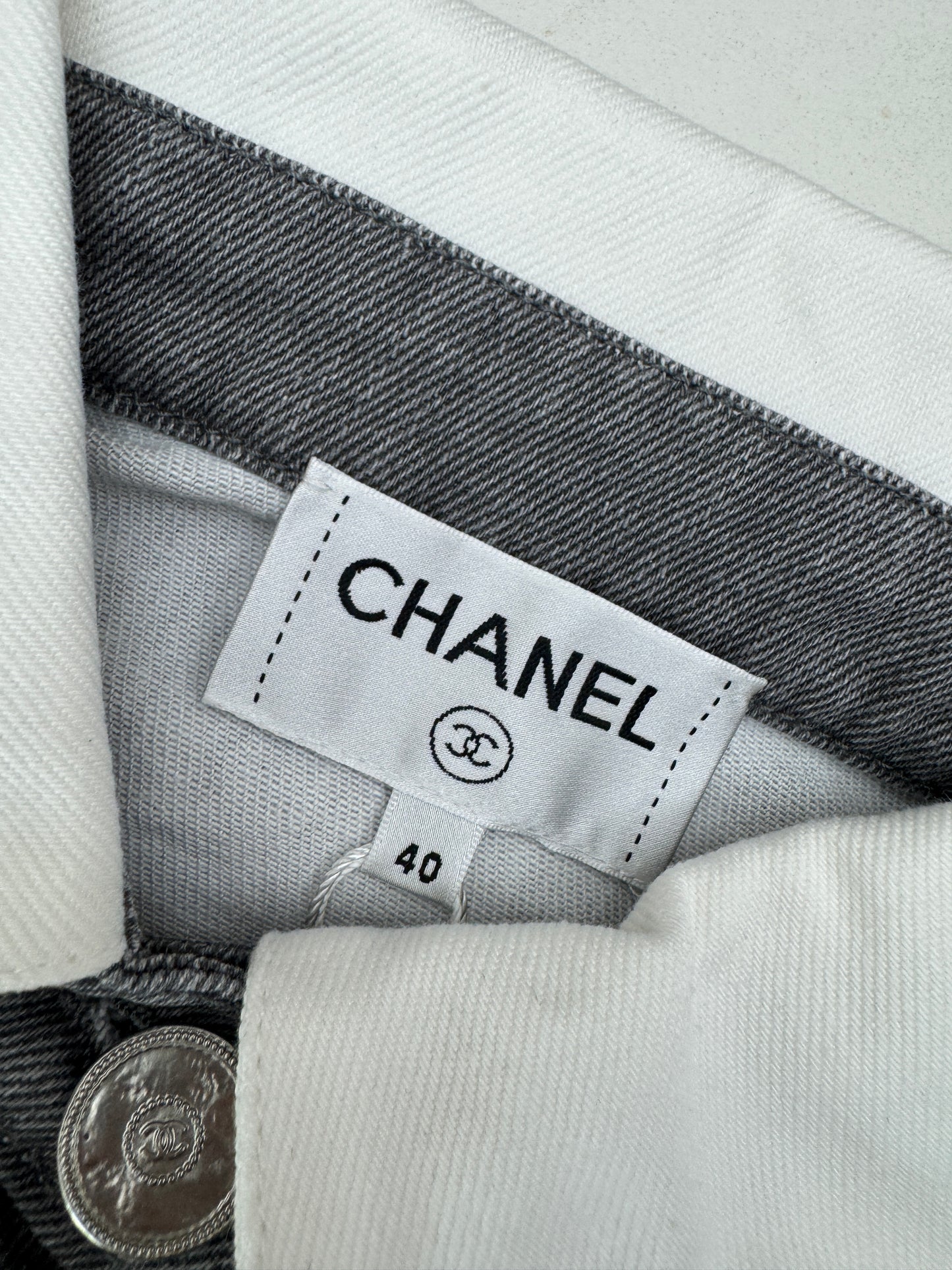 CHANEL 25P 灰色牛仔外套 Denim Jacket