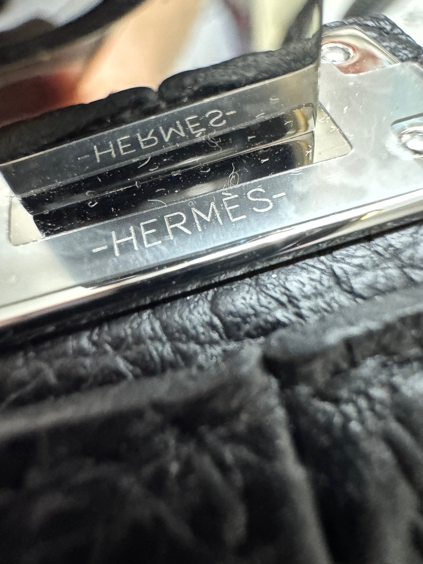 HERMES Victoria II 35 黑銀 TC