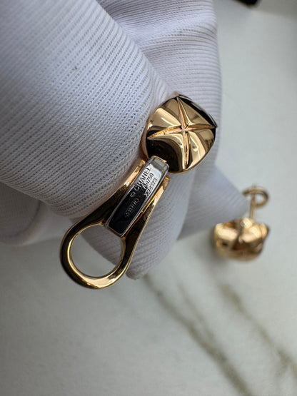 CHANEL Coco Crush 玫瑰金耳環