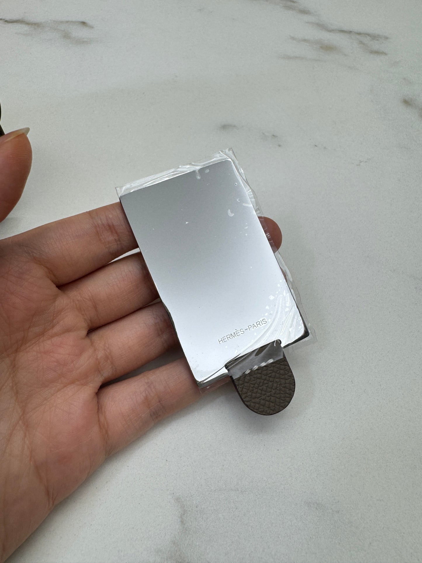 HERMES Mini Constance 大象灰 Epsom 玫瑰金扣