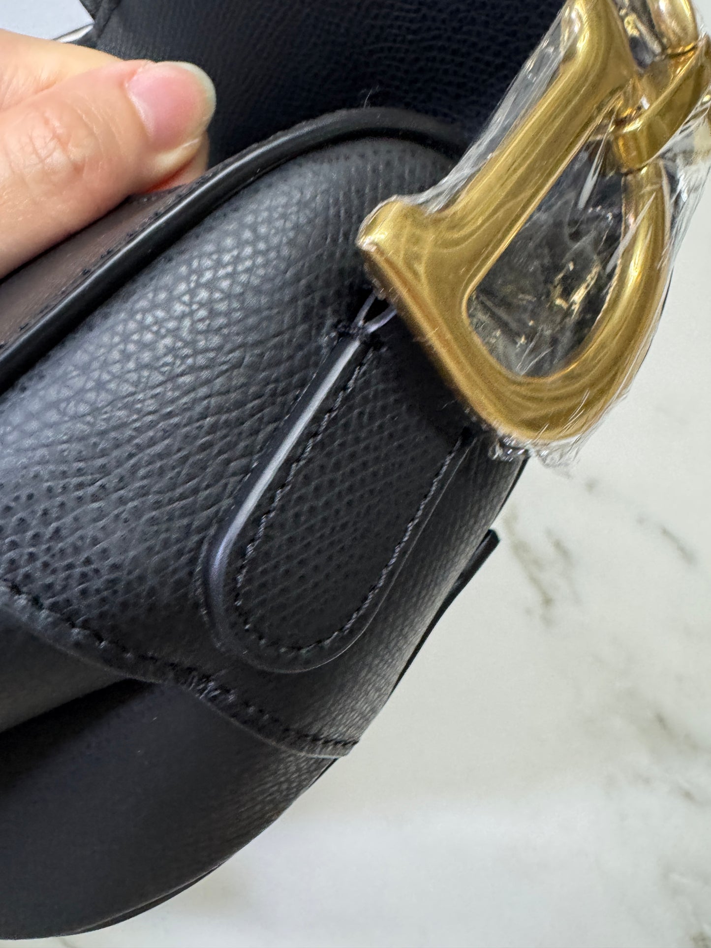 DIOR Saddle Medium Black