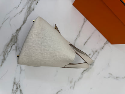 HERMES Picotin 18 奶昔白金扣 Craie GHW