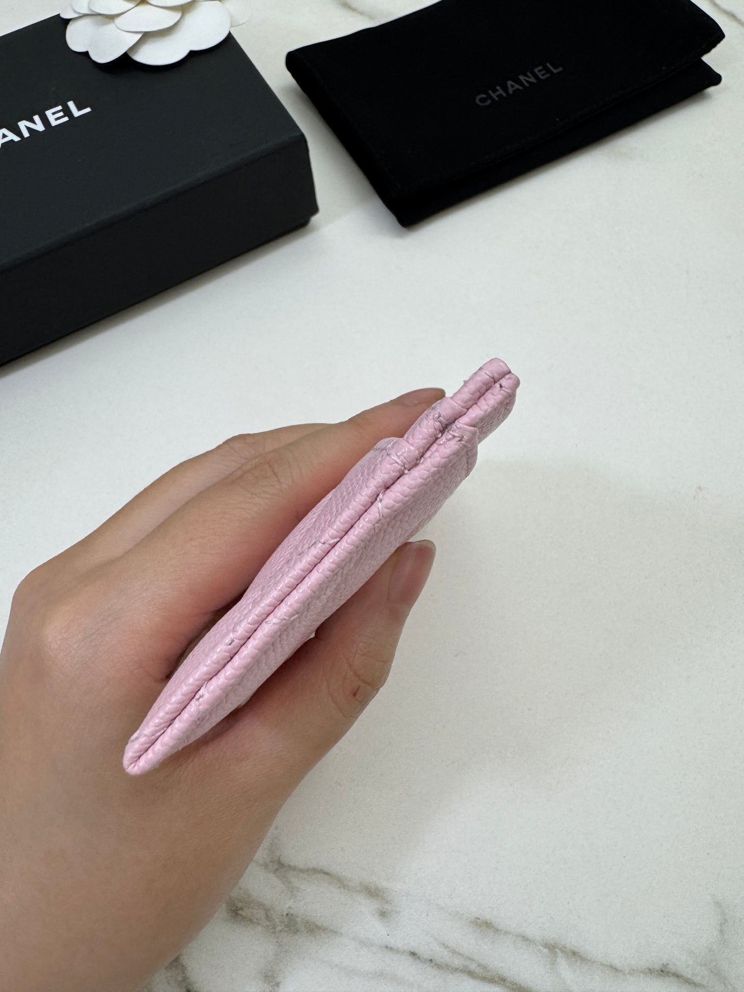 CHANEL 24S櫻花粉 Cardholder