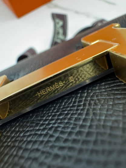 HERMES Mini Constance 黑金 Epsom Noir GHW 新鏡子版