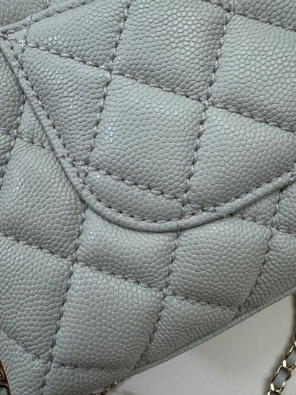 CHANEL Mini Cocohandle 霧霾藍/冰川藍 Cloud Blue