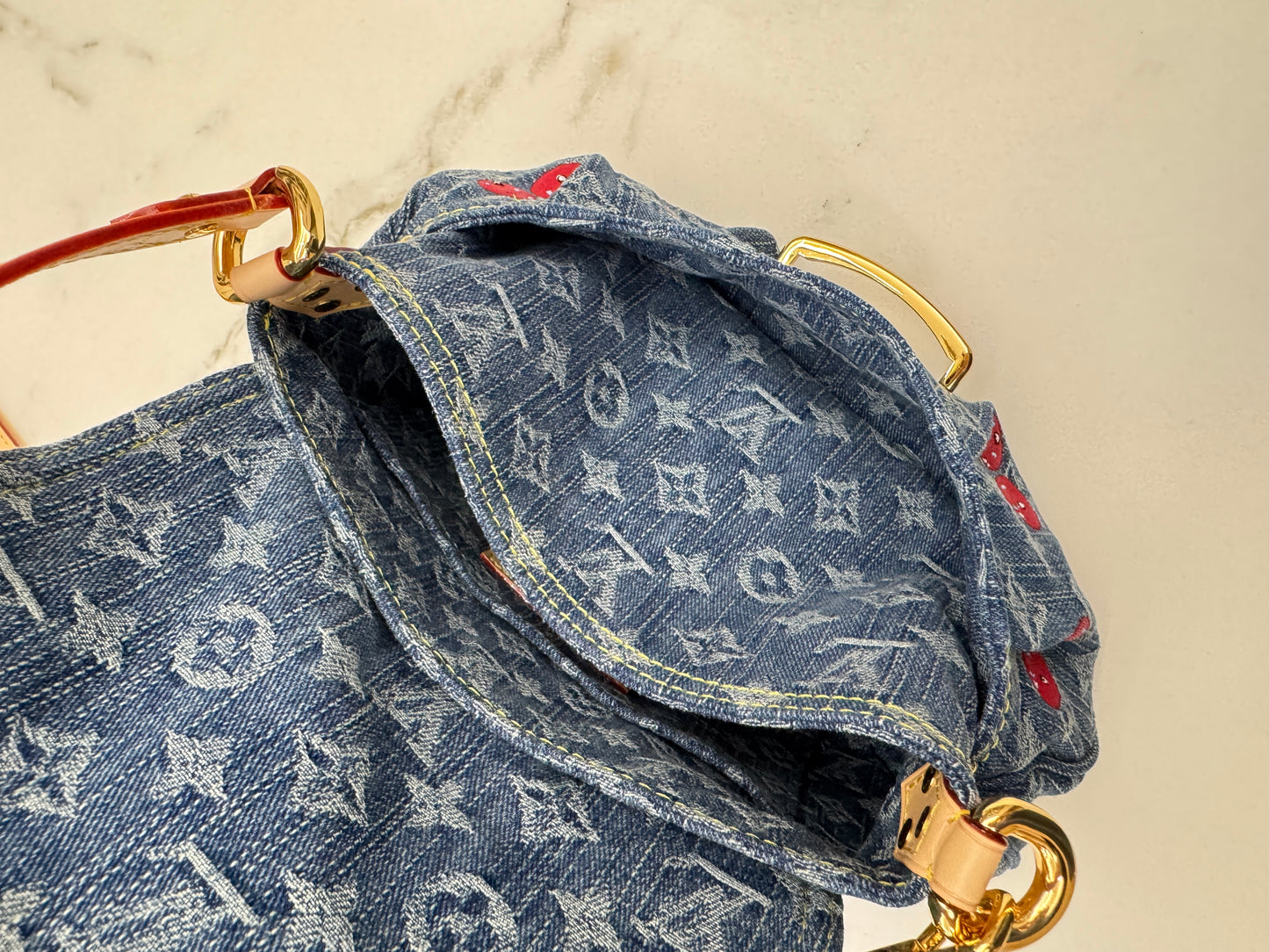 LV X TM Sunset Cherry Denim