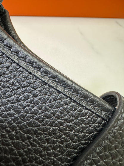 HERMES Mini Evelyn Noir GHW