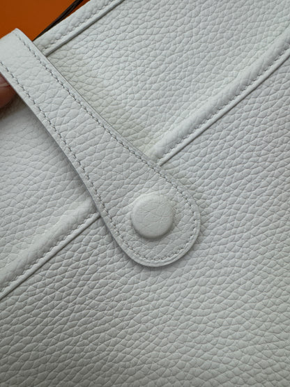 HERMES Evelyn29 新白色金扣 0U New White GHW
