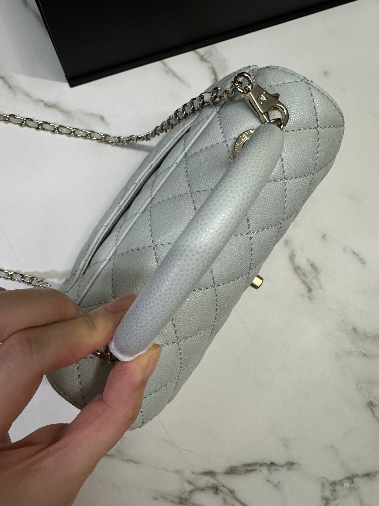 CHANEL Cocohandle 冰川藍 24P Small