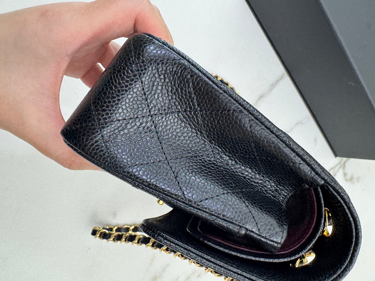 CHANEL CF23 黑金牛 CF Small