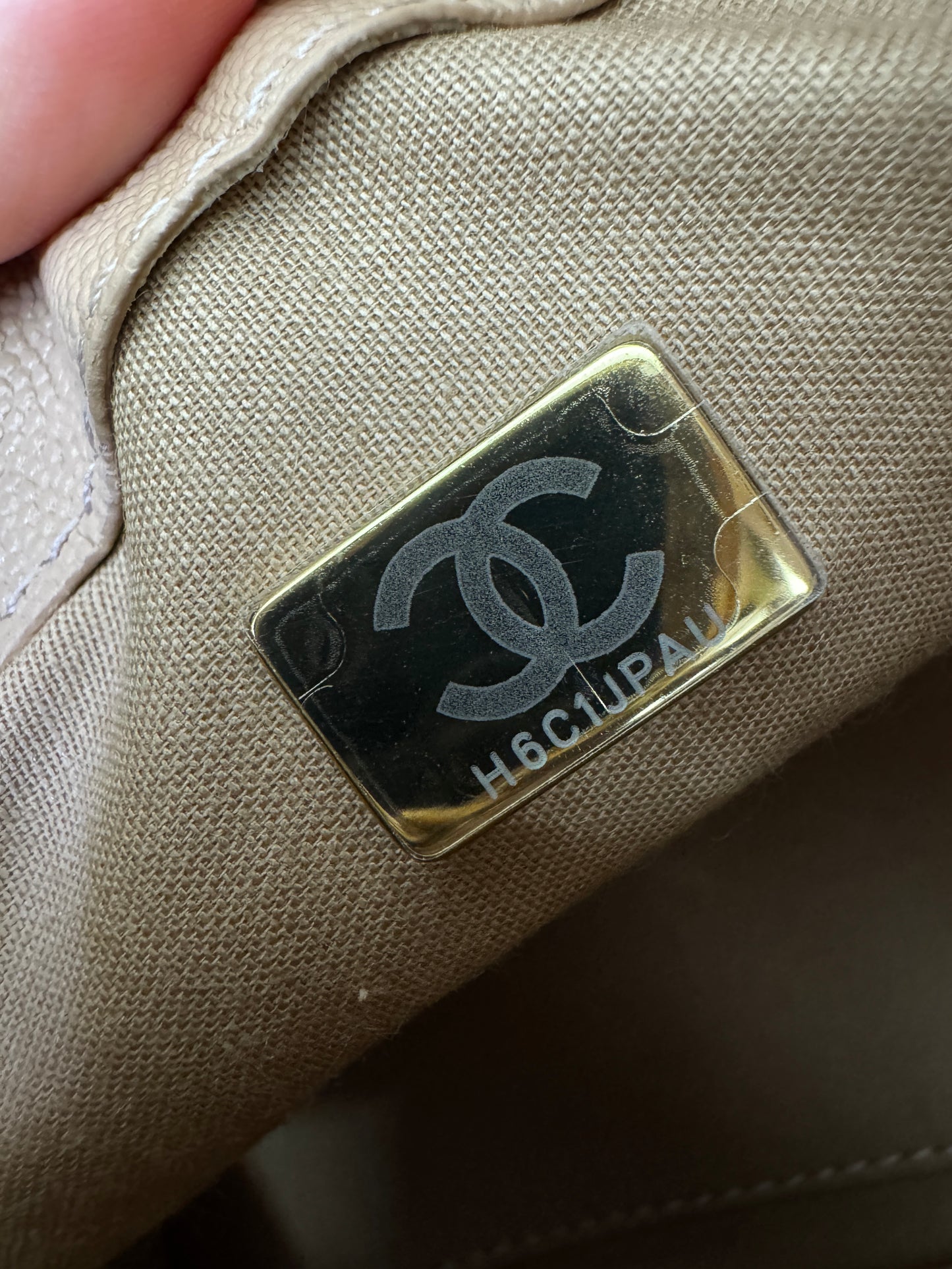 CHANEL Mini 25Bag 奶茶杏荔枝皮 Caviar Calfskin