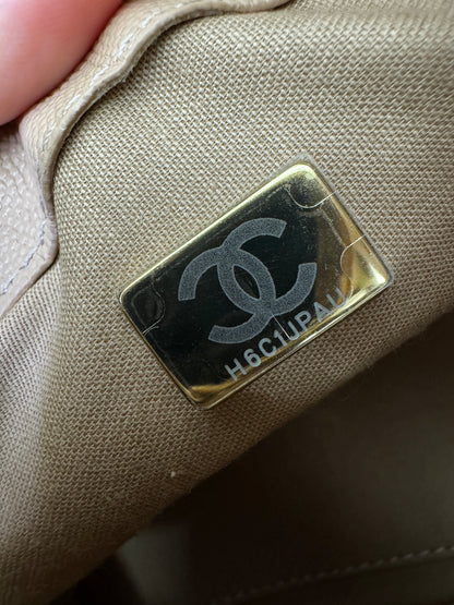 CHANEL Mini 25Bag 奶茶杏荔枝皮 Caviar Calfskin