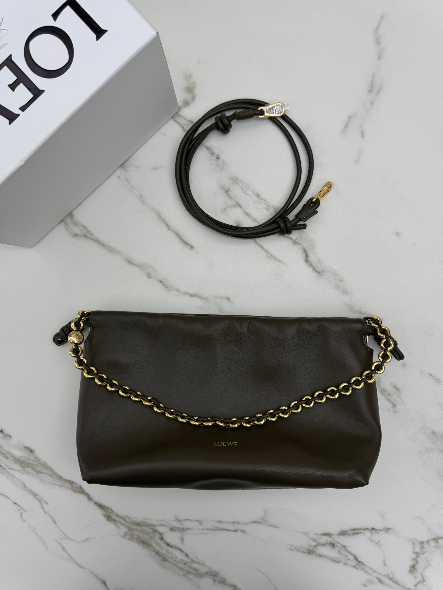 LOEWE Flamenco Purse Medium 卡其綠