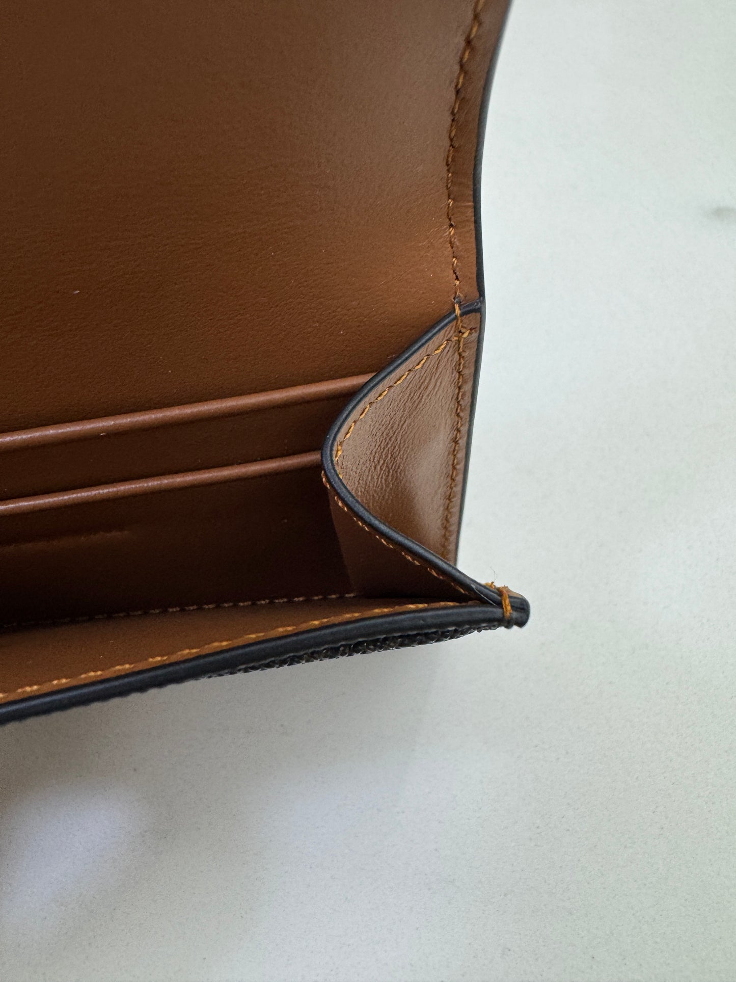 CELINE Triomphe 老花帆布 Cardholder