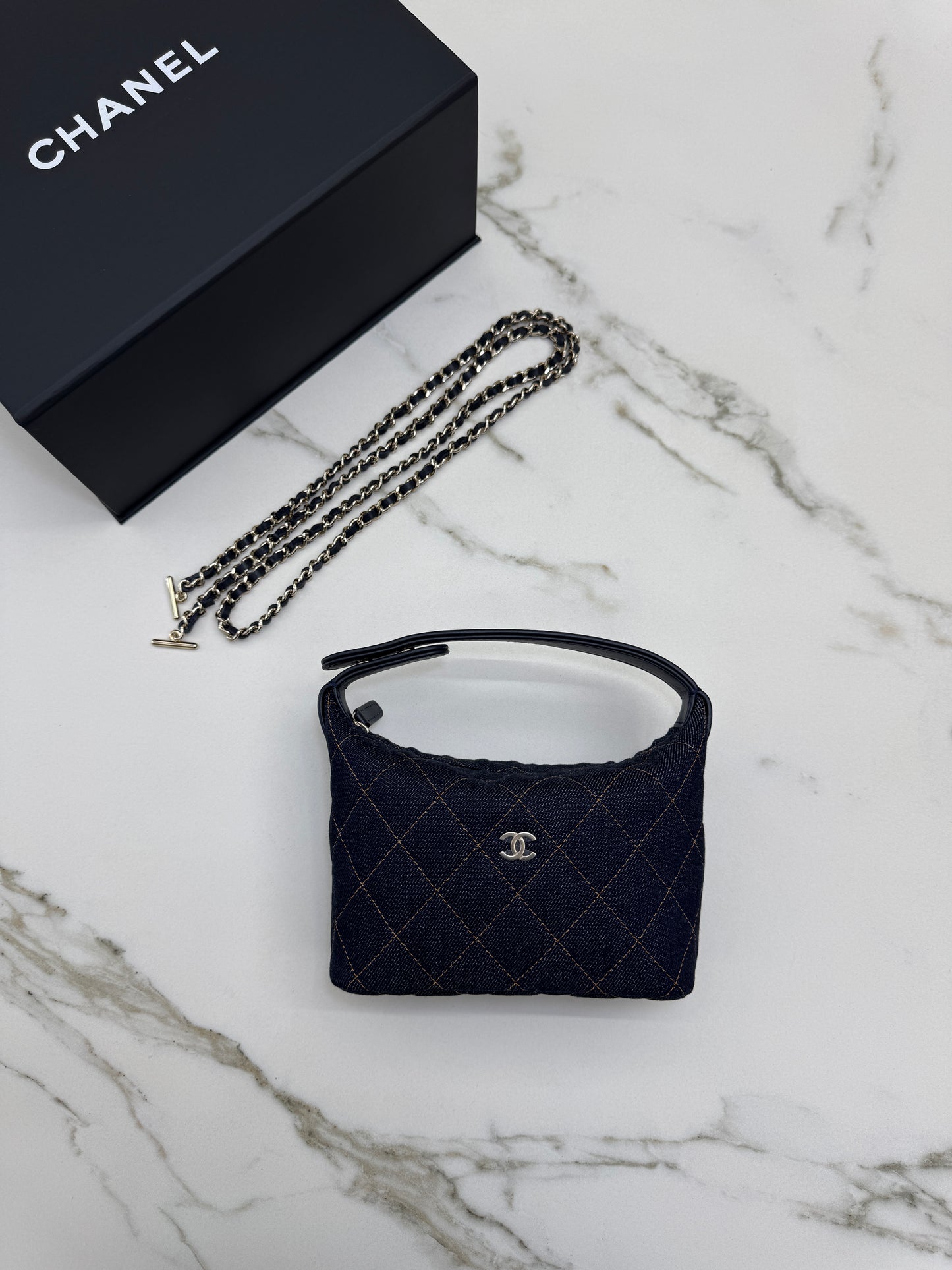 CHANEL 26P牛仔飯盒包