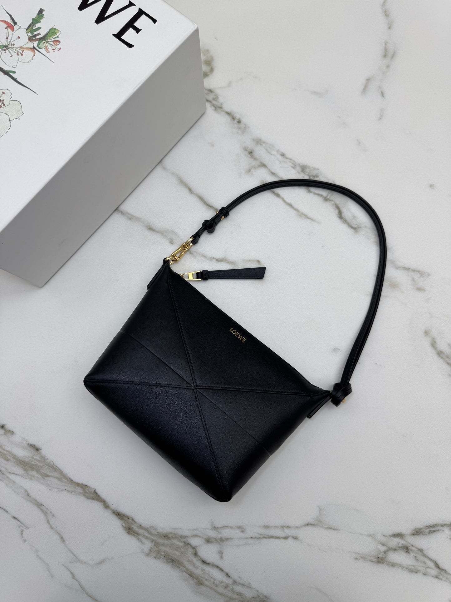 LOEWE Puzzle Fold Pouch Black