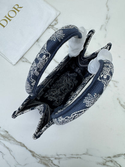 DIOR Book Tote Toile de Jouy Reverse Small