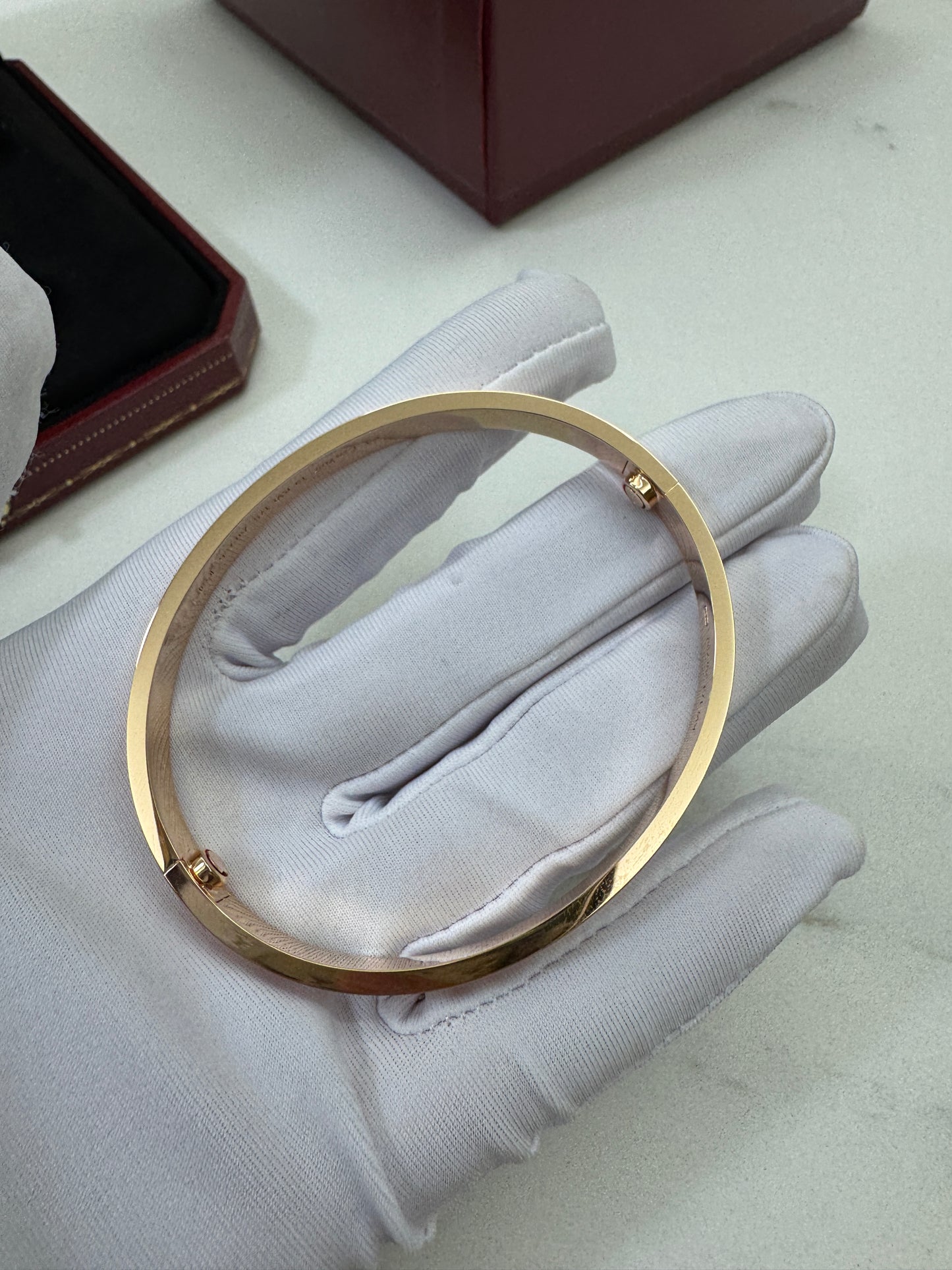 CARTIER Love Bracelets Classic Size Rose Gold