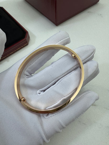 CARTIER Love Bracelets Classic Size Rose Gold