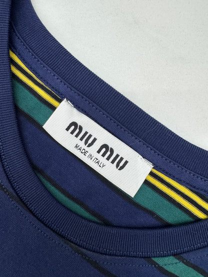 MIU MIU 25FW 條紋短袖