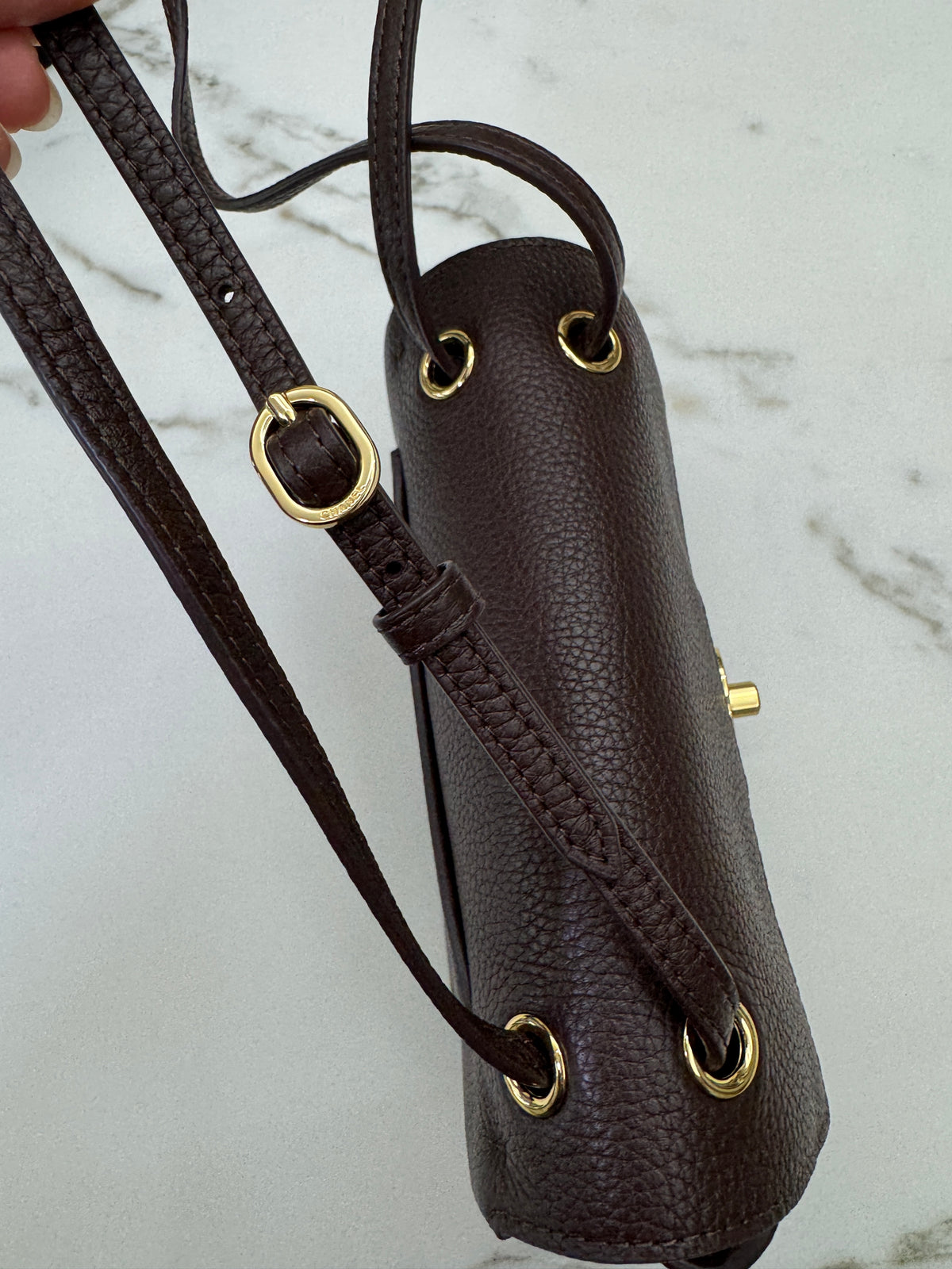 CHANEL Mini Maxi Flap 巧克力色