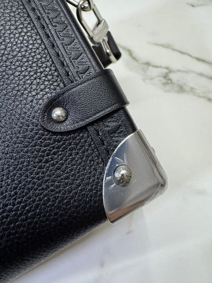 LV Side Trunk MM 黑色皮款