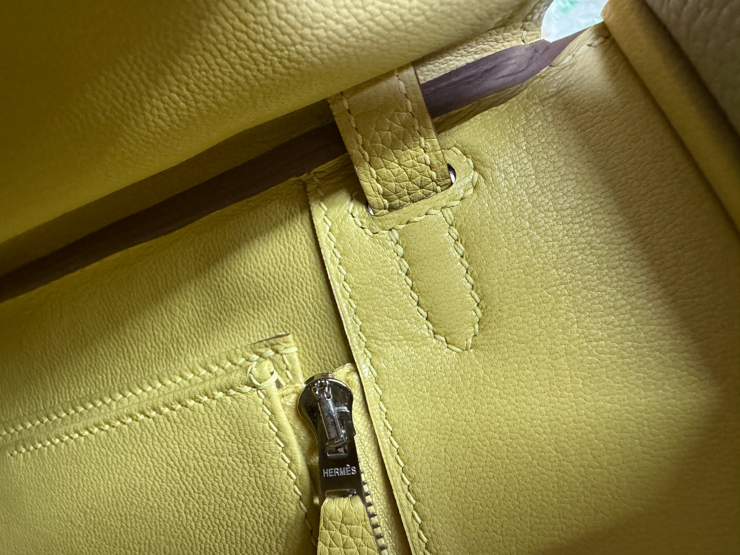 HERMES Birkin25 SO 珍珠灰拼小雞黃 Togo PHW